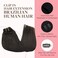 GOO GOO Clip in Hair Extensions Real Human Hair, Remy Human Hair Extensions Clip ins for Women, Natural Human Hair, 16inch 120g 7Pcs, 2 Dark Brown
