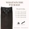 GOO GOO Clip in Hair Extensions Real Human Hair, Remy Human Hair Extensions Clip ins for Women, Natural Human Hair, 20inch 120g 7Pcs, 2 Dark Brown