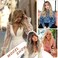 Blonde Wig with Bangs Dirty Blonde Wig for Women Long Wavy Curly Heat Resistant Fiber Synthetic for Daily Party Use (20inch)