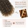 Flufymooz Clip in Hair Extensions, 4PC 100％ Pure Protein Silk Hair Extensions Long Soft Natural Hairpiece 20 Inch Curly Hair Extension for Women (Brown to Dirty Blonde)
