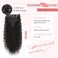 FLUFYMOOZ 9PCS Clip in Hair Extensions 22 Inch Curly Hair Extension Long Soft Synthetic Hairpieces for Women (Black Brown)