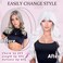 NAYOO White Wigs with Bangs for Women Long Curly Wavy Hair Wigs Heat Resistant Synthetic Fiber Wigs for Daily Party Use 26 Inches (White)