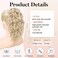 Flufymooz Ponytail Extension, 12" Short Claw Ponytail Extension Wavy Curly Jaw Clip in Pony tails Hair Extension Natural Synthetic Hairpiece for Women (Cool Blonde)
