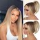 Blonde Wigs Glueless Wigs for Women Pre Plucked Pre Cut Lace Front Wigs for Beginners Ombre Blonde Long Layered Straight Wigs Synthetic 26 Inches Middle Part Wig for Girls Daily Party Use