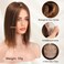 starluck Hair Toppers for Women Real Human Hair, 5""*5.5""Large Coverage Honey Brown Hair Topper No Bangs,100% Real Human Hair Toppers for Women with Thinning Hair,Cover Gray Hair Roots, 12 Inch