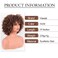 Synthetic Wig Short Curly Ombre Brown Afro Wig Kinky Curly Hair Wig 10 Inches 230g/Piece Afro Wigs Soft and Fluffy Like a Bomb Daily Use (Ombre Brown)
