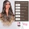28 Inch Small Lace Long Wavy Brown Mixed Blonde Highlight Wig with Dark Roots Ombre Natural Curly Synthetic Resistant Fiber Wigs for Women (Brown Mixed Blonde (T4/24), 28 Inch)