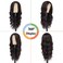 NAYOO Long Wavy Wigs for Women Dark Brown Middle Part Wig Synthetic Heat Resistant Fiber Women Wigs for Daily Party Use 26 Inch (Dark Brown)