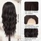 NAYOO Long Wavy Wigs for Women Dark Brown Middle Part Wig Synthetic Heat Resistant Fiber Women Wigs for Daily Party Use 26 Inch (Dark Brown)