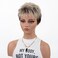 XIUFAXIRUSI XIUFAXIRUSI Ombre Blonde Pixie Cut Wig for White Black Women Short Layered Pixie Wig with Bangs Glueless Tapered Natural Hair Replacement Synthetic Wig