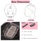 SEGO 100% Real Human Hair Toppers with Bangs,Silk Base 150% Density Clip in Topper Top 2.7&rdquo;x5.1&rdquo; Hair Pieces for Women with Thinning Hair/Hair Loss Cover Gray Hair