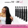 Lashey Human Braiding Hair Bulk Human Hair for Braiding Deep Wave 100% Virgin Hair Bulk 100g 2 Bundles/Pack No Weft Human Hair Extensions For Boho Braids Knotless Box Braid Natural Black 16 Inch
