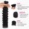 Lashey Human Braiding Hair Bulk Human Hair for Braiding Deep Wave 100% Virgin Hair Bulk 100g 2 Bundles/Pack No Weft Human Hair Extensions For Boho Braids Knotless Box Braid Natural Black 16 Inch