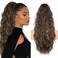 Ponytail Extension for Women, 26 inch Hair Extensions Ponytail, Long Drawstring Ponytail Extension, Soft Synthetic Pony Tails Hair Extensions (Color: Brown Mixed Honey Blonde)