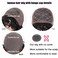 glueless human hair wig short water wave wig with bangs 100 percent brazilian virgin human hair no lace front wigs for women wet and wavy human hair wig 12 inch natural black color
