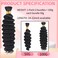 Human Braiding Hair 12A Deep Wave Bulk Human Hair for Braiding 100G 16 Inch Curly Human Hair For Boho Braids Hair Extensions Wet and Wavy Human Hair Braiding Hair No Weft Natural Black