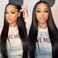 ISEE HAIR Straight Wear Go Glueless Wig Human Hair Pre Plucked Pre Cut 9x6 HD Lace Pre Bleached Tiny Knots Human Hair Wigs For Women 24 Inch