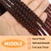 Supernova Hair Senegalese Twist Crochet Hair Ombre Crochet Box Braids Pre Looped 7 Packs Small Crochet Box Braids for Black Women Lightweight Crochet Braids Box Braids Hair Extension (18 Inch #T99J)