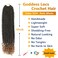 Goddess Locs Crochet Hair 6 Packs 18 Inch Straight Faux Locs Crochet Hair for Black Women, Crochet Pre-Looped Curly Hair Soft Faux Locs Synthetic Braiding Hair Extensions (18 Inch, 6 Packs, 1B-27#)