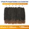 Goddess Locs Crochet Hair 6 Packs 18 Inch Straight Faux Locs Crochet Hair for Black Women, Crochet Pre-Looped Curly Hair Soft Faux Locs Synthetic Braiding Hair Extensions (18 Inch, 6 Packs, 1B-27#)