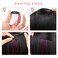 Ubeleco Black Hair Tinsel 12Pcs Clip in Hair Accessories 20.5 Inch Fairy Hair Tinsel Kit for Christmas New Year Tinsel Hair Extensions for Women Girls Kids (12Pcs, Black)