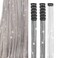 Ubeleco Black Hair Tinsel 12Pcs Clip in Hair Accessories 20.5 Inch Fairy Hair Tinsel Kit for Christmas New Year Tinsel Hair Extensions for Women Girls Kids (12Pcs, Black)