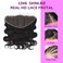 IDN BEAUTY SKINLIKE REAL HD 13x6 Lace Frontal 14 Inch Body Wave Closure Bleached Single Knots HD Frontal Skinlike Ultra-thin Frontal HD Lace Closure Virgin Human Hair 0.1 mm Pre Plucked Hairline