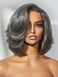 LUVME HAIR Salt &amp; Pepper Layered Bob Glueless Pre-Cut Lace Wig Gray Wigs For Women Short Grey Hair Glueless Bob Wigs Pre Plucked Pre Cut Pixie Cut