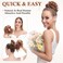 Benehair Messy Bun Hair Piece Scrunchy Updo Hair Pieces for Women Fluffy Wavy Hair Bun Scrunchies Donut Hairpiece Synthetic Chignons with Elastic Rubber Band Ash Blonde 1pc 25g