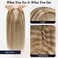 starluck Hair Toppers for Women Real Human Hair 14 inch No Bangs, 100% Remy Human Hair Toppers for Women with Thinning Hair,Cover Gray Hair Roots,Adds Hair Volume,Mixed Blonde And Brown