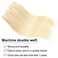 613 Bundles Human Hair 16 Inch Blonde Bundles Human Hair 12A Grade 100% Unprocessed Brazilian Virgin Blonde 613 Human Hair Extensions For Women 100g Blonde Bundles Human Hair