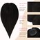 GOO GOO Human Hair Toppers for Women, Hairpiece for Thinning Hair, No Bangs Clip in Hair Pieces, 5 * 5 inch Mono Top Base, Invisible clip-Natural Black 18inch