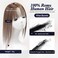 Starluck Real Human Hair Toppers for Women - With Bangs, Hand-woven, Covers Gray Roots, Adds Volume - Brown