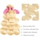 Vallbest 613 Bundles Human Hair Blonde Bundles Human Hair 16 16 16 Inch 613 Raw Bundles Human Hair Body Wave 12A 100% Unprocessed Brazilian Virgin Remy Human Hair 3 Bundles Weave Hair Extensions