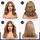 starluck Mixed Brown Wigs Human Hair Lace Front Wigs Human Hair for White Women Pelucas De Mujer Pelo Humano 16 Inch Wavy Realistic and Natural Daily Wear