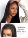 LUVME HAIR Straight 5x5 Lace Front Wigs Human Hair Glueless Wigs Human Hair Pre Plucked Pre Cut Long Black Wig Lace Closure Wigs Frontal Wigs Human Hair