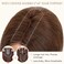 Hairro Hair Toppers For Women Real Human Hair Top Hair Pieces For Thinning Hair Short Topper Hairpiece Remy Toupee On Top Crown Topper Hair Extensions 10 Inches 36g #04 Medium Brown