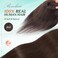 Benehair Hair Toppers for Women Real Human Hair 100% Remy Human Hair Pieces for Women with Thinning Hair 8 * 10cm Lace Silk Base 12 Inch 35g Clip in Hair Extensions Black Brown