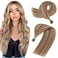Hairro Nano Bead Hair Extensions Microlink Nano Ring Itip Hair Extensions Nano Beaded Hair Pre Bonded Cold Fushion Keratin Remy Hairpieces For Women 16inch 50g/PACK 50 Strands #4P27