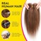 TESS Human Hair Toppers for Women Real Human Hair, Human Hair Topper, Hair Pieces for Women with Thinning Hair, Hairline Topper for Women, 3.2&Prime;*3.9&Prime;Silk Base 150% Density10 inch Light Brown
