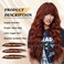 Auburn Wigs with Bangs Long Wavy Copper Red Wig for Women 26 Inch Natural Looking Curly Synthetic Wig Heat Resistant Fiber Wigs for Daily Party Use