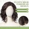 starluck Side Part Wavy Wig Dark Brown Layered Lace Front Bob Wig 14 Inch Shoulder Length Heat Resistant Synthetic Wig for White Women
