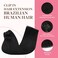GOO GOO Clip in Hair Extensions Real Human Hair, Remy Human Hair Extensions Clip ins for Women, Natural Human Hair, 22inch 150g 9Pcs, 1 Jet black
