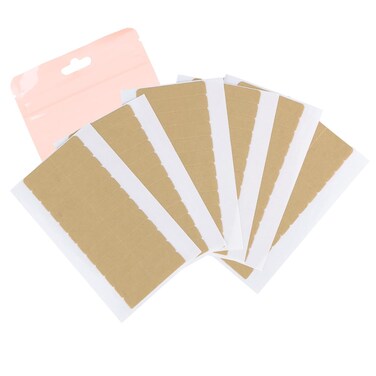 GOO GOO Hair Extension Tape Double Sided Adhesive Replacement Tape, Professional Strong Tapes for Tape in Hair Extensions 72pcs, 1.6 * 0.3inch per Piece