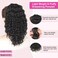 AISI BEAUTY Black Ponytail Extension 14 Inch Curly Drawstring Ponytail for Women Clip in Fake Ponytail Synthetic Curly Pony Tails Hair Extensions(Black)