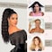 AISI BEAUTY Ponytail Extension 24 Inch Drawstring Ponytail for Black Women Synthetic Dark Brown Long Curly Pony Tails Hair Extensions Clip in Ponytail Hairpiece(6#)