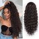 AISI BEAUTY Ponytail Extension 24 Inch Drawstring Ponytail for Black Women Synthetic Dark Brown Long Curly Pony Tails Hair Extensions Clip in Ponytail Hairpiece(6#)