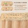 Halo Hair Extensions Real Human 12 Inch Hair Halo Extensions for Women Long Straight Wire Hair Extensions Real Human Hair 55g Hair Extensions Halo #Golden Brown Mixed Bleach Blonde