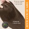Hair Toppers for Women Real Human Hair, 150% Density Silk Base Clip in Hair Extensions, Short Hair Topper Hair Pieces for Women with Thining Hair, Cover Gray Hair, With Bangs 12 Inch #02