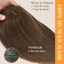 Hair Toppers for Women Real Human Hair No Bangs Human Hair Toppers for Women 150% Density Human Hair Toppers for Thin Hair 10 Inch Toppers Hair Pieces for Women Dark Brown #02